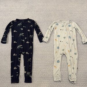 Two Kyte Baby Zippered Sleepers, Size 3T